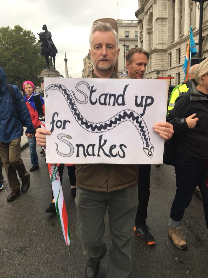 Billy Bragg stand up for snakes